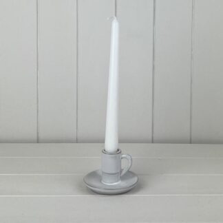 White Ceramic Candle Holder