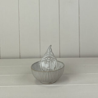 Glazed Gonk Ceramic Bowl with Textured Detail