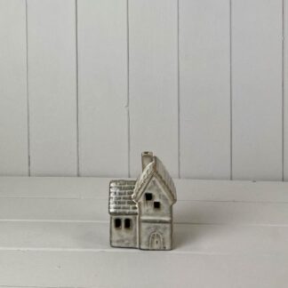 Beige Mottle Ceramic House Decoration with LED