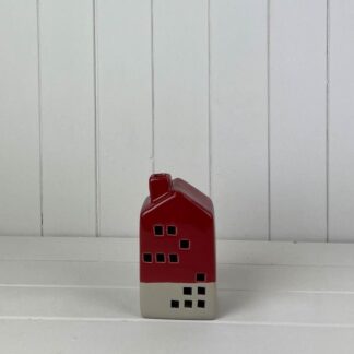 Red Ceramic House Decoration with LED