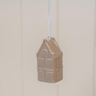 Hanging Greige Ceramic House