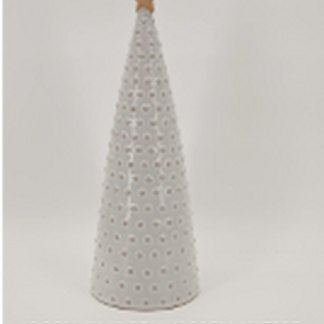 Large Stoneglazed Bobbin Tree with Gold Star