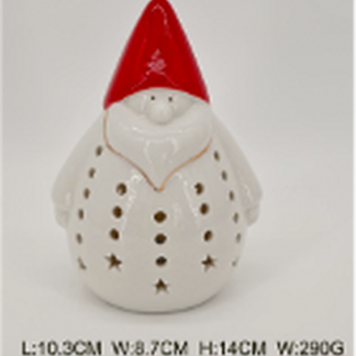 Medium LED Santa Ornament
