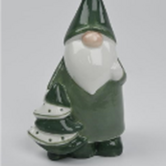 Nordic Green Gonk with Christmas Tree