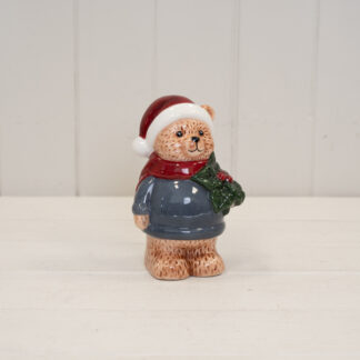 Satchville Bear in Winter Blue and Holly