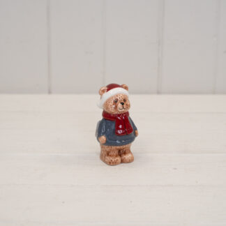 Satchville Bear in a cosy Winter Blue Knit