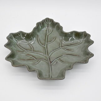 Dark Green Leaf shape plate