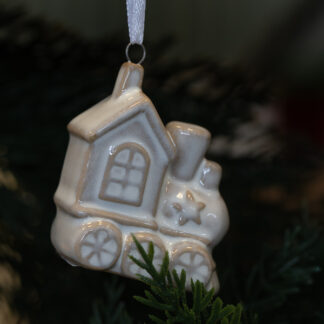 Hanging Ceramic Natural Train