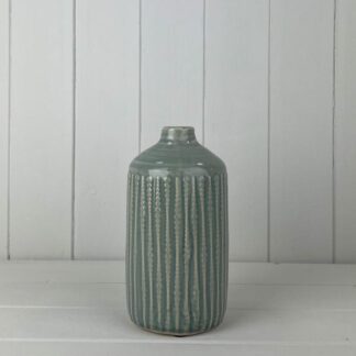 Ceramic Indented Flower Vase