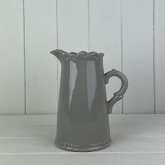 Grey Jug with Decorative Rim TL15.5cm