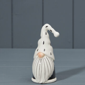 Black and White Ceramic Santa