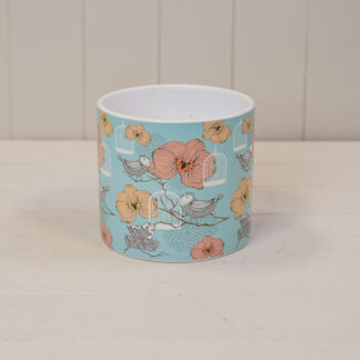 Floral Bird Cage Pot
