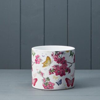 Floral Butterfly Pot