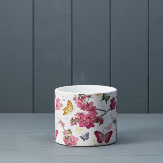 Floral Butterfly Pot