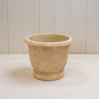 Round Clay Cement Urn Pot