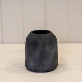 Grey Textured Small Sculptured Vase
