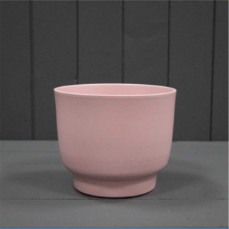 Matt Rose Footed Griebling Ceramic Pot