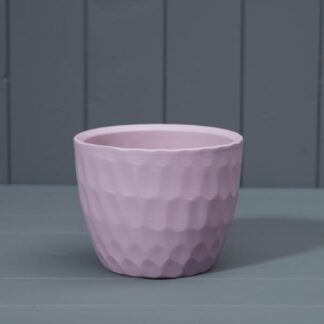 (305 13 187) Matt Lavender Griebling Ceramic Carve Pot