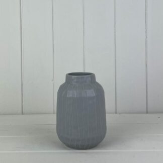 Glazed Pastel Grey Vase