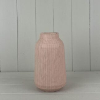 Glazed Pastel Pink Vase