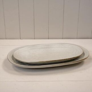 Satchville Stoneware Large Oval Plate