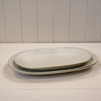 Satchville Stoneware Medium Oval Plate