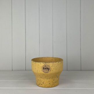 Earthy Yellow Coffee Husk Minimalist Pot