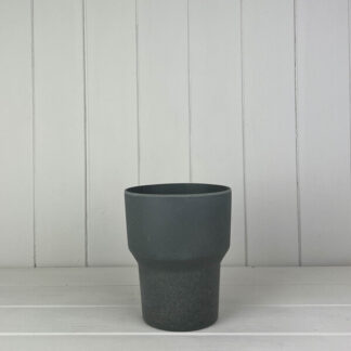 Earthy Anthracite Bamboo Minimalist Orchid Pot