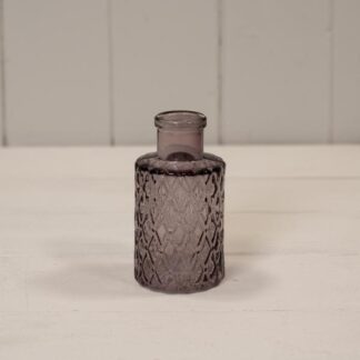 Amethyst Mini Geometric Glass Bottle