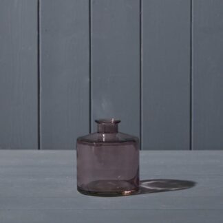 Amethyst Squat Glass Bottle