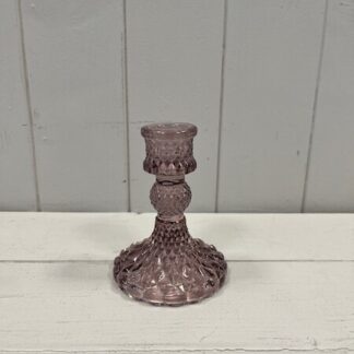 Amethyst Glass Candle Holder