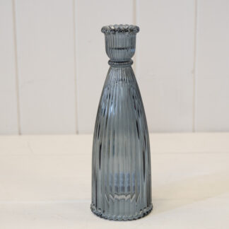 Blue Candle Holder Tall