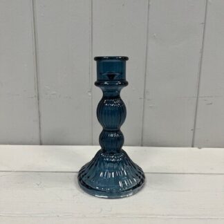 Medium Blue Decorative Candle Holder