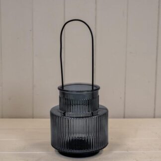 Cool Grey Large Candle Holder with Handle