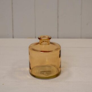 Cognac Squat Glass Bottle