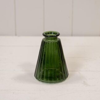 Green Ribbed Glass Bottle W150g