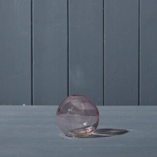 Lavender Globe Glass Vase