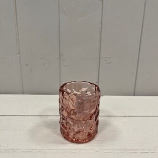 Large Rose Straight Textured Candle Holder