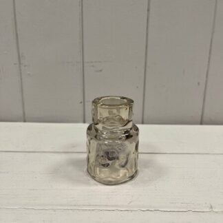 Small Smokey Brown Textured Candle Holder