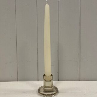 Smokey Brown Smooth Small Candle Holder