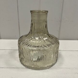 Smokey Brown Decorative Glass Bottle