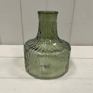Vintage Green Decorative Glass Bottle