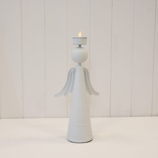 Off White Angel Tealight Holder