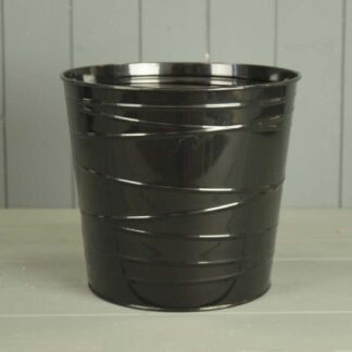 Black Zinc Pot (with drainage Holes)