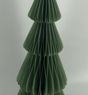 Set of 3 Green Standing Paper Trees H20/25/30cm