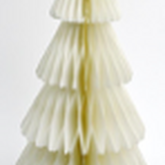 Set of 3 Winter White Paper Christmas Trees 30cm