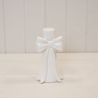 Tall Draping Bow Candle Holder.
