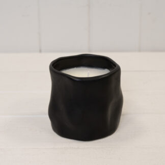 Timeless Black Sculpted Candle