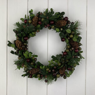 Pinecone and Breey Wreath