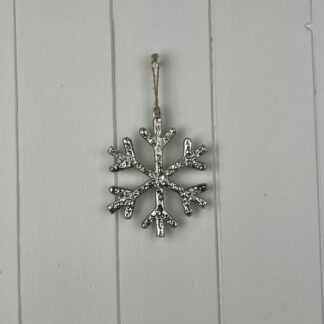 Metal Hanging Snowflake